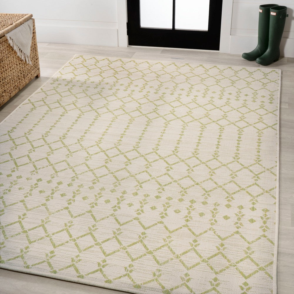 Dean Moroccan Geometric Textured Weave Indoor/outdoor Rug