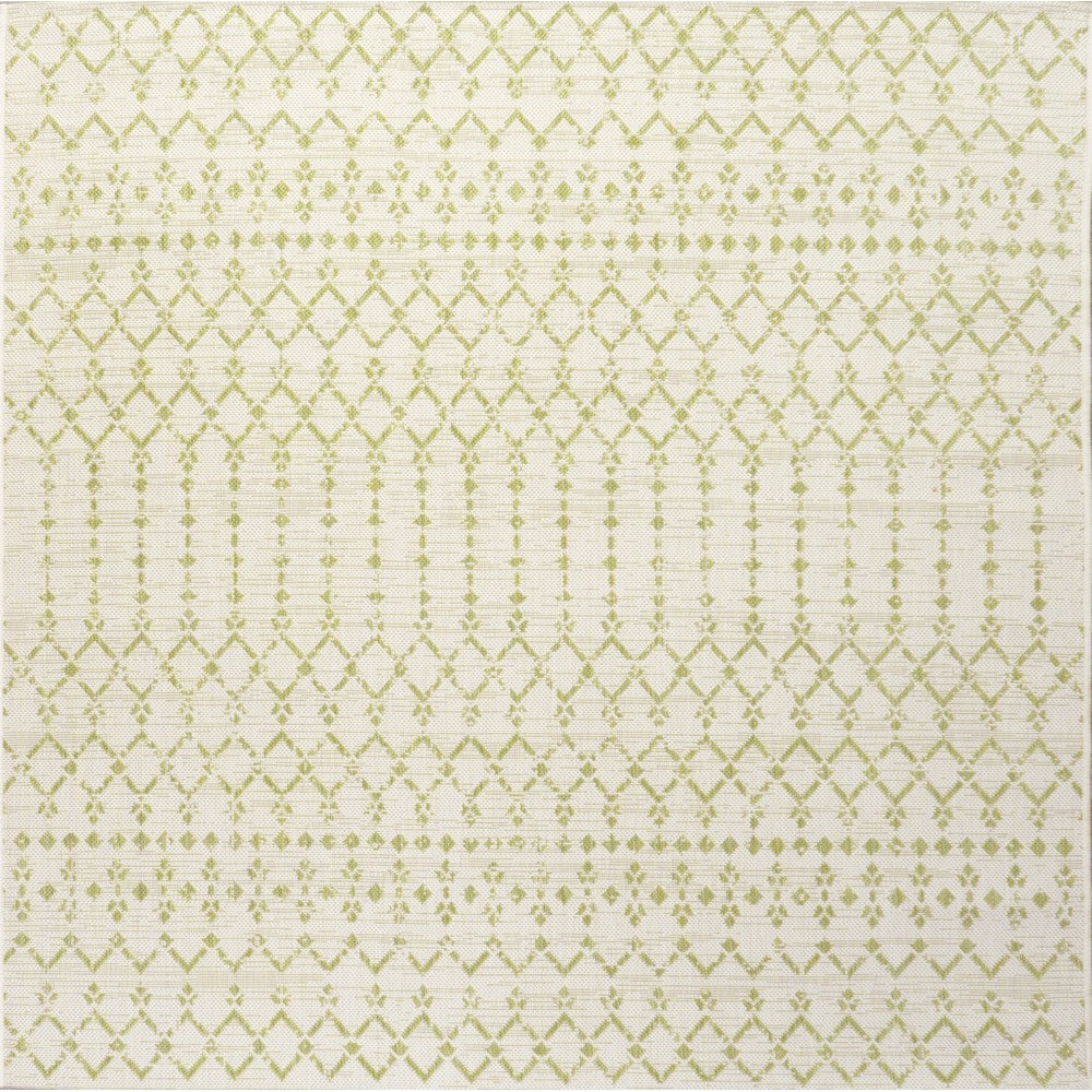 Dean Moroccan Geometric Textured Weave Indoor/outdoor Square Rug