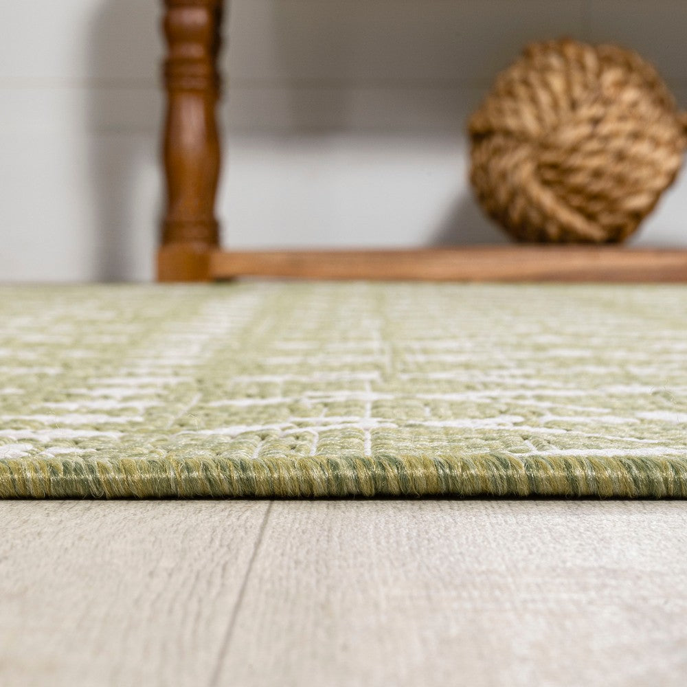 Dean Moroccan Geometric Textured Weave Indoor/outdoor Rug
