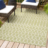 Dean Moroccan Geometric Textured Weave Indoor/outdoor Rug
