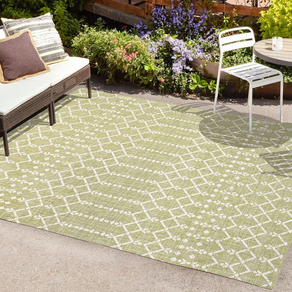 Dean Moroccan Geometric Textured Weave Indoor/outdoor Rug