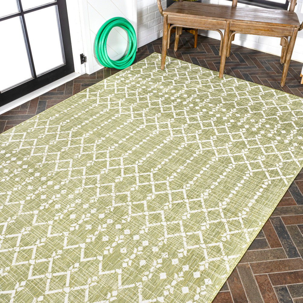 Dean Moroccan Geometric Textured Weave Indoor/outdoor Rug
