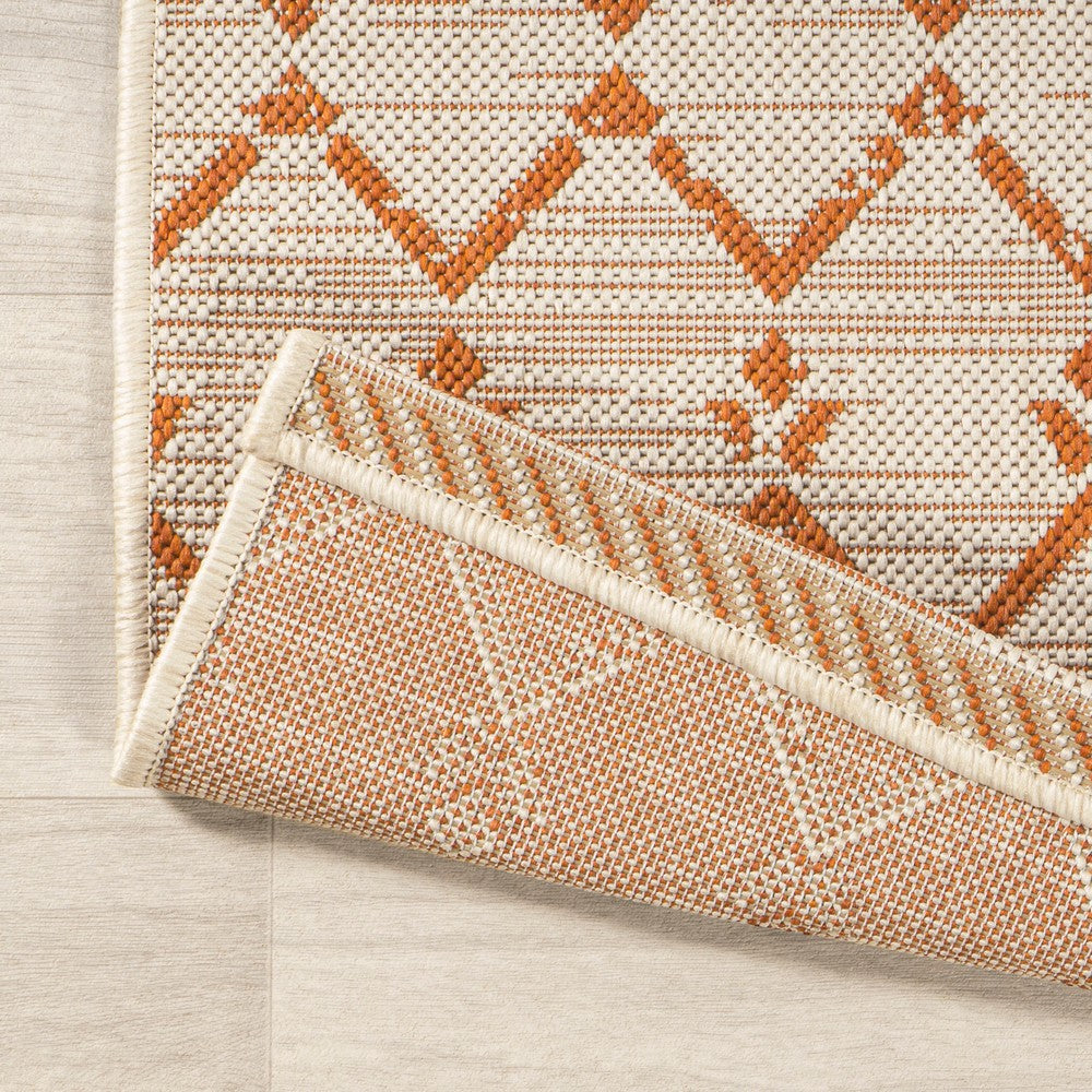 Dean Moroccan Geometric Textured Weave Indoor/outdoor Rug
