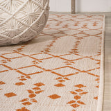 Dean Moroccan Geometric Textured Weave Indoor/outdoor Rug