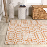 Dean Moroccan Geometric Textured Weave Indoor/outdoor Rug