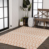 Dean Moroccan Geometric Textured Weave Indoor/outdoor Rug