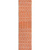 Dean Moroccan Geometric Textured Weave Indoor/outdoor Runner Rug
