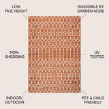 Dean Moroccan Geometric Textured Weave Indoor/outdoor Rug