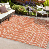 Dean Moroccan Geometric Textured Weave Indoor/outdoor Rug