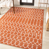 Dean Moroccan Geometric Textured Weave Indoor/outdoor Rug