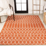Dean Moroccan Geometric Textured Weave Indoor/outdoor Rug