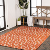 Dean Moroccan Geometric Textured Weave Indoor/outdoor Rug