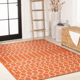 Dean Moroccan Geometric Textured Weave Indoor/outdoor Rug