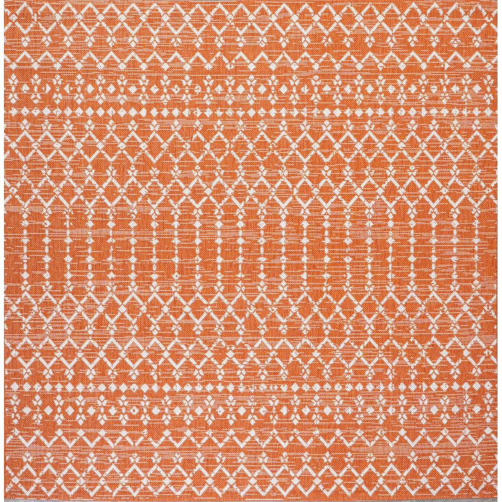 Dean Moroccan Geometric Textured Weave Indoor/outdoor Square Rug