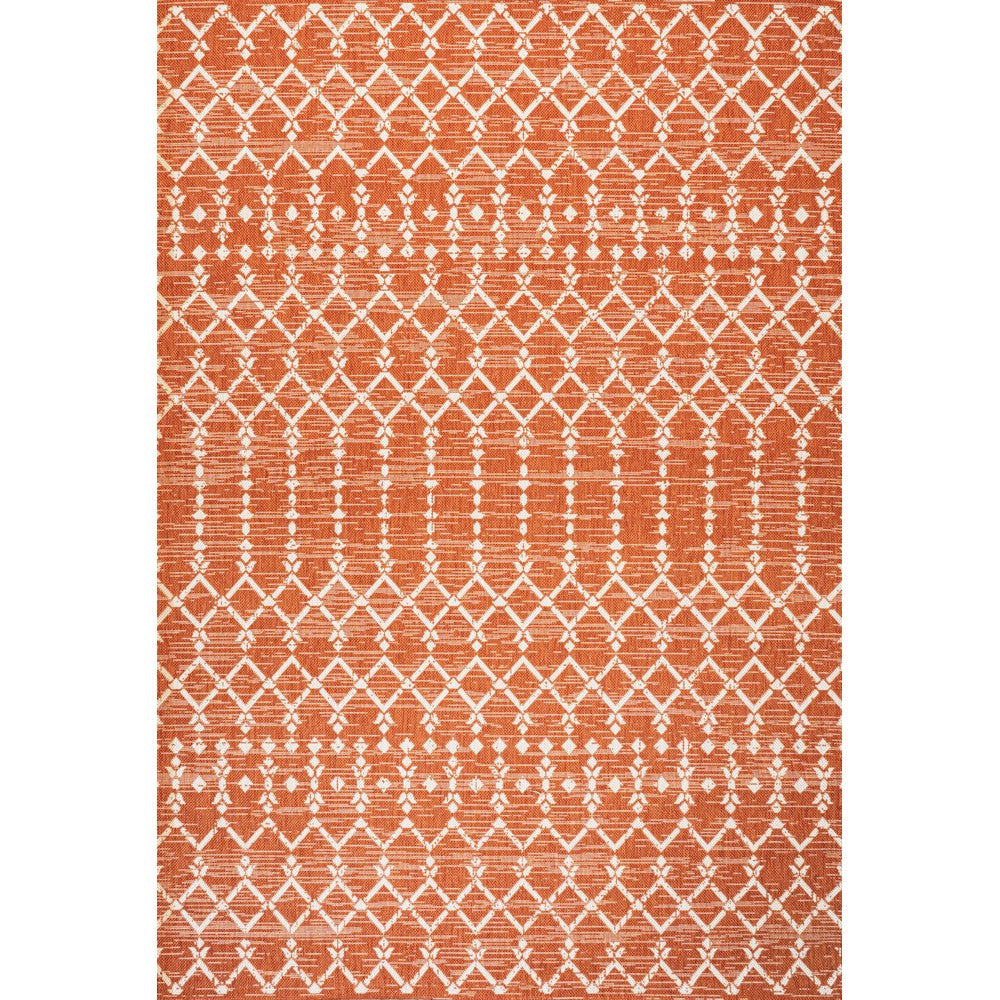Dean Moroccan Geometric Textured Weave Indoor/outdoor Rug