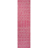 Dean Moroccan Geometric Textured Weave Indoor/outdoor Runner Rug