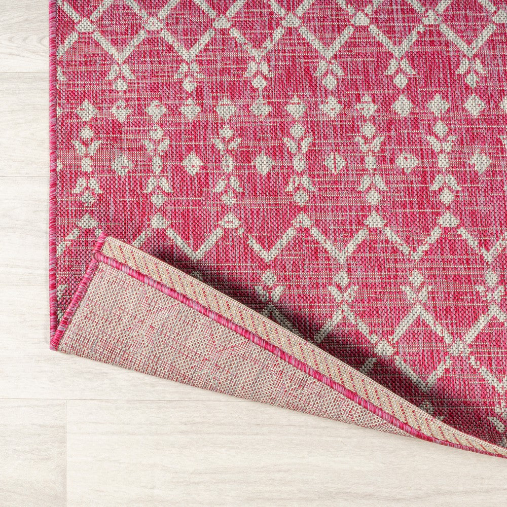 Dean Moroccan Geometric Textured Weave Indoor/outdoor Rug