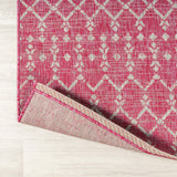 Dean Moroccan Geometric Textured Weave Indoor/outdoor Rug