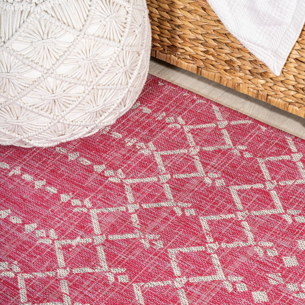Dean Moroccan Geometric Textured Weave Indoor/outdoor Rug