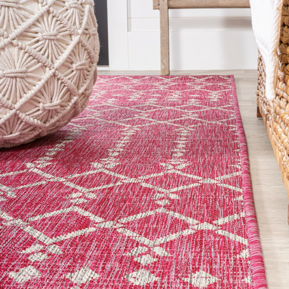 Dean Moroccan Geometric Textured Weave Indoor/outdoor Rug