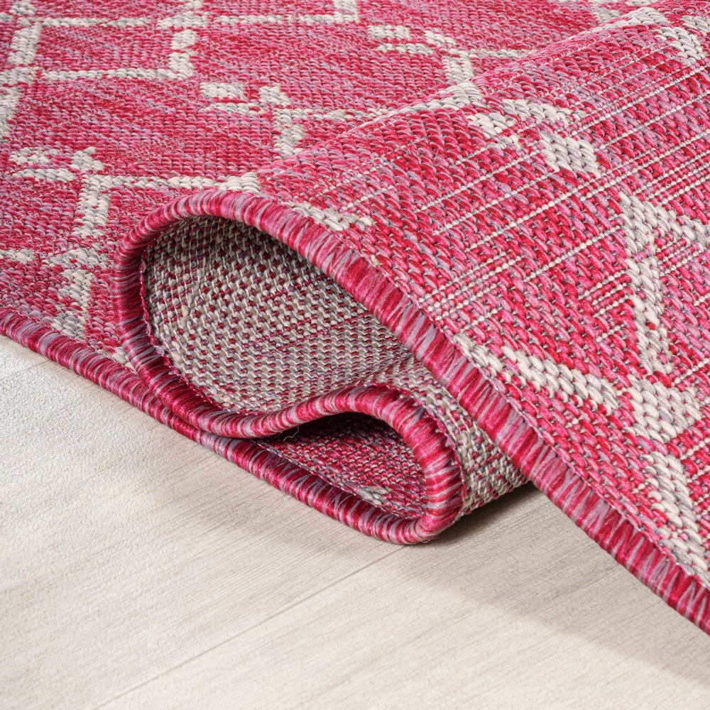 Dean Moroccan Geometric Textured Weave Indoor/outdoor Rug