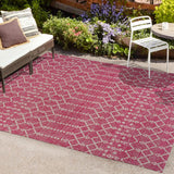 Dean Moroccan Geometric Textured Weave Indoor/outdoor Rug