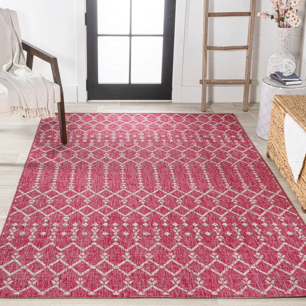 Dean Moroccan Geometric Textured Weave Indoor/outdoor Rug
