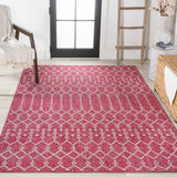 Dean Moroccan Geometric Textured Weave Indoor/outdoor Rug