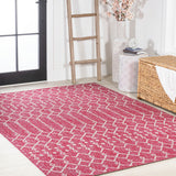 Dean Moroccan Geometric Textured Weave Indoor/outdoor Rug