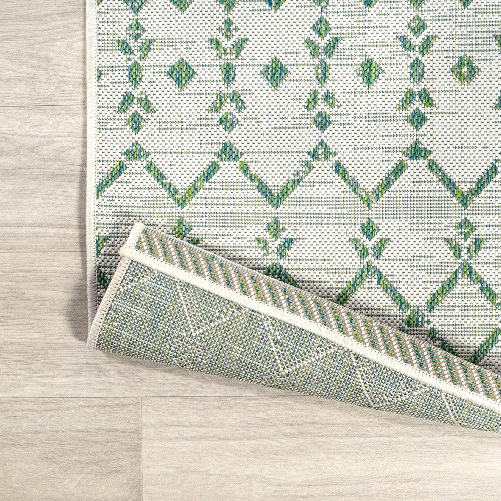 Dean Moroccan Geometric Textured Weave Indoor/outdoor Rug