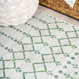 Dean Moroccan Geometric Textured Weave Indoor/outdoor Rug