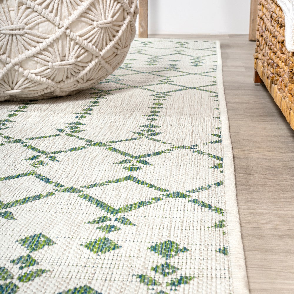 Dean Moroccan Geometric Textured Weave Indoor/outdoor Rug