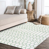 Dean Moroccan Geometric Textured Weave Indoor/outdoor Rug