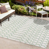 Dean Moroccan Geometric Textured Weave Indoor/outdoor Rug