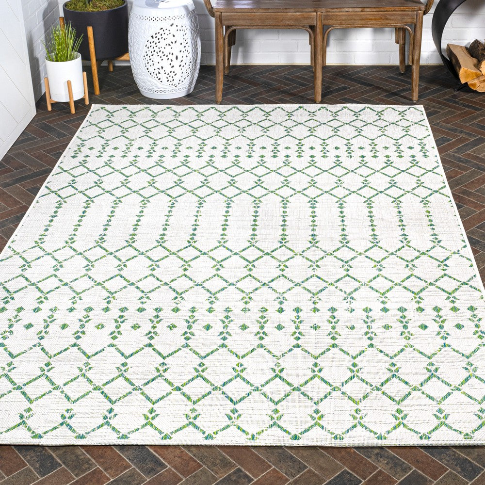 Dean Moroccan Geometric Textured Weave Indoor/outdoor Rug