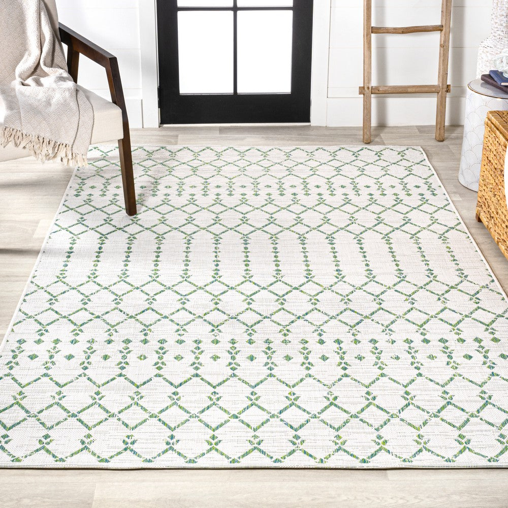 Dean Moroccan Geometric Textured Weave Indoor/outdoor Rug