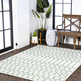 Dean Moroccan Geometric Textured Weave Indoor/outdoor Rug