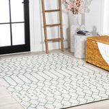 Dean Moroccan Geometric Textured Weave Indoor/outdoor Rug