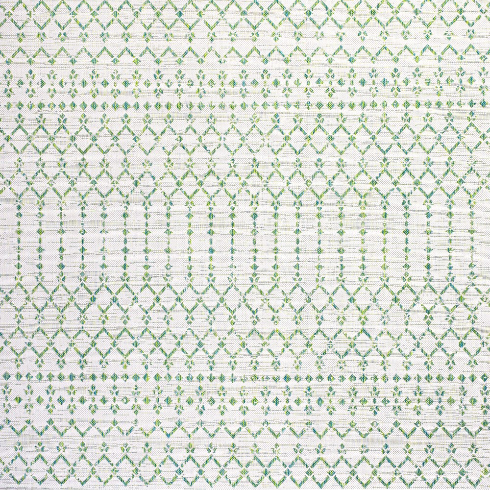 Dean Moroccan Geometric Textured Weave Indoor/outdoor Square Rug