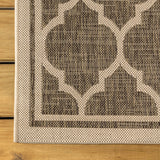 Matthews Moroccan Trellis Textured Weave Indoor/outdoor Square Rug