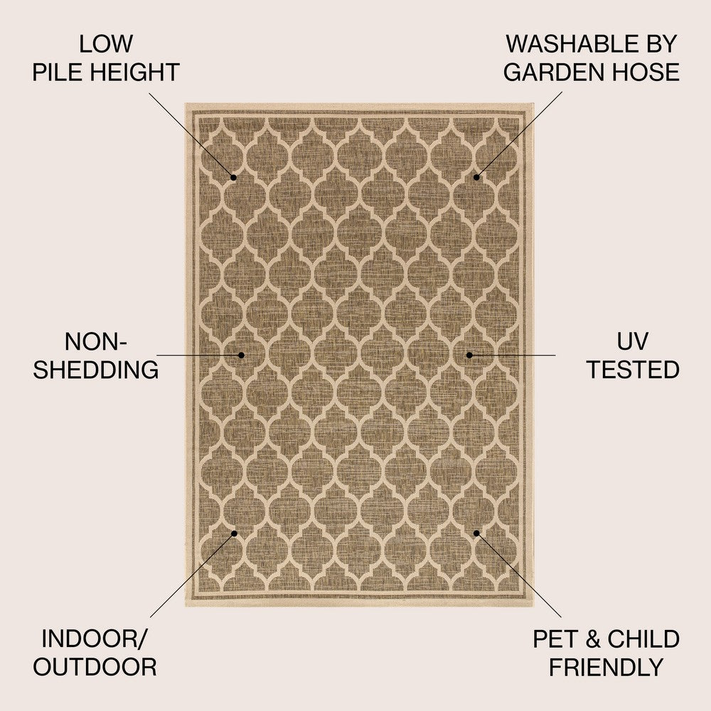 Matthews Moroccan Trellis Textured Weave Indoor/outdoor Area Rug