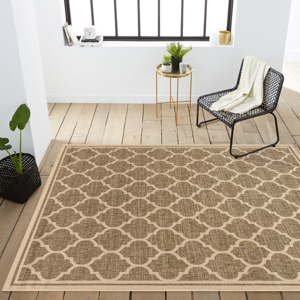 Matthews Moroccan Trellis Textured Weave Indoor/outdoor Area Rug