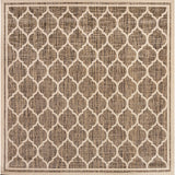 Matthews Moroccan Trellis Textured Weave Indoor/outdoor Square Rug