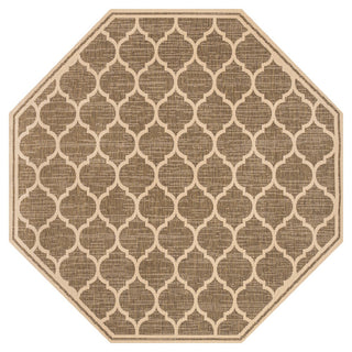 Matthews Moroccan Trellis Textured Weave Indoor/outdoor Octagon Rug