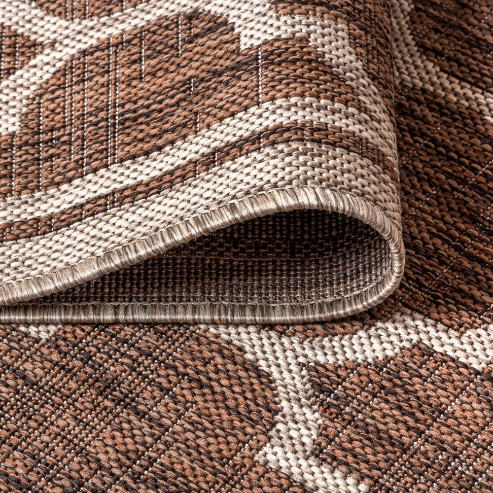 Matthews Moroccan Trellis Textured Weave Indoor/outdoor Square Rug
