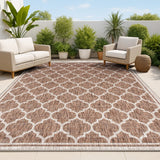 Matthews Moroccan Trellis Textured Weave Indoor/outdoor Area Rug