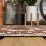 Matthews Moroccan Trellis Textured Weave Indoor/outdoor Square Rug