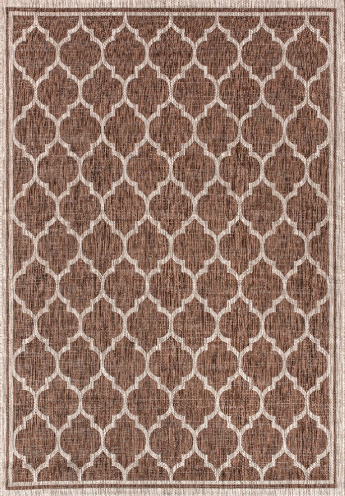 Matthews Moroccan Trellis Textured Weave Indoor/outdoor Area Rug