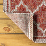 Matthews Moroccan Trellis Textured Weave Indoor/outdoor Square Rug