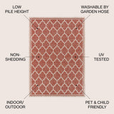 Matthews Moroccan Trellis Textured Weave Indoor/outdoor Area Rug